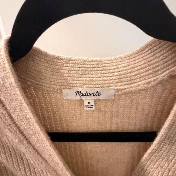 Madewell SoftWool Button-Front Cardigan Medium - Picture 4 of 8